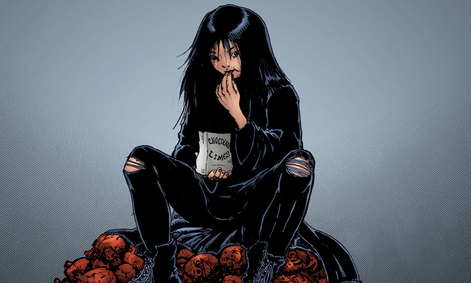 Arte da capa da sexagésima terceira edição (The Boys 63) da HQ de The Boys.