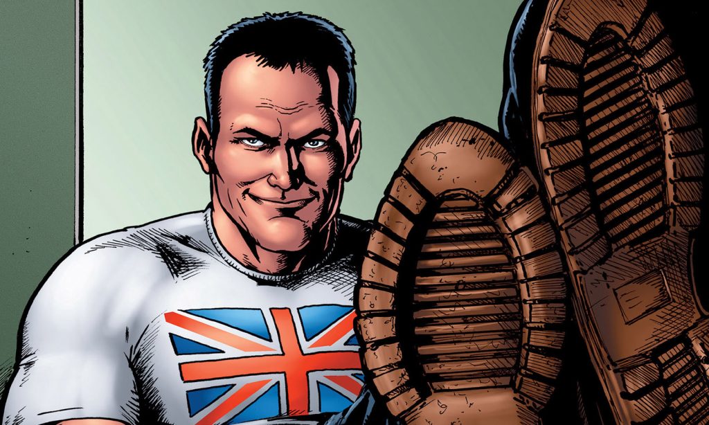 Arte da capa da vigésima sétima edição (The Boys 27) da HQ de The Boys.