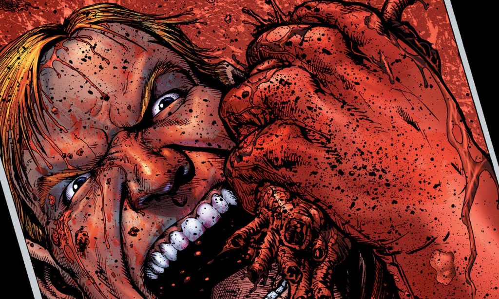 Arte da capa da quadragésima edição (The Boys 40) da HQ de The Boys.