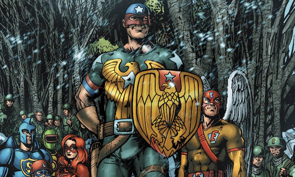 Arte da capa da quinquagésima segunda edição (The Boys 52) da HQ de The Boys.