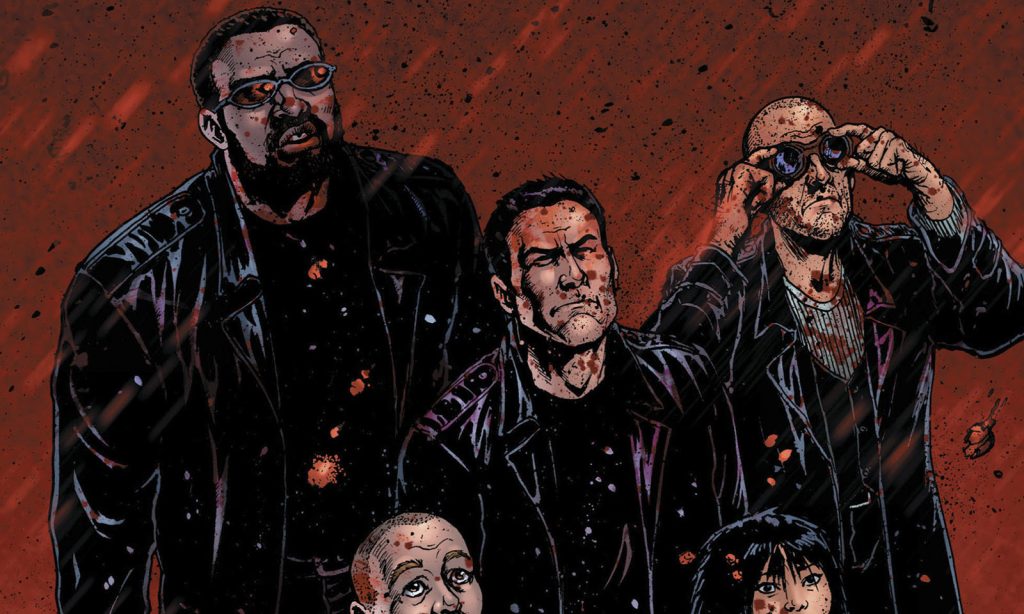 Arte da capa da sexagésima quinta edição (The Boys 65) da HQ de The Boys.