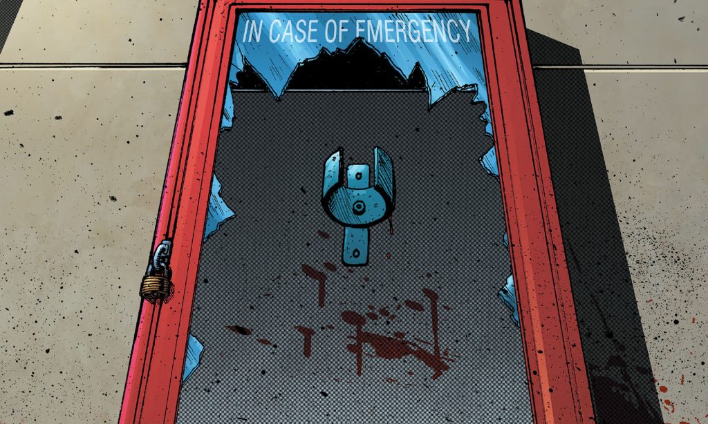 Arte da capa da sétima edição (Dear Becky 7) da HQ spin-off The Boys: Dear Becky.