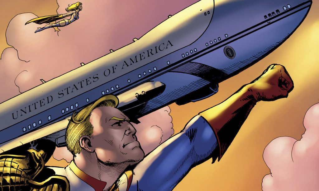 Arte da capa da quarta edição (Herogasm 4) da HQ spin-off The Boys: Herogasm.